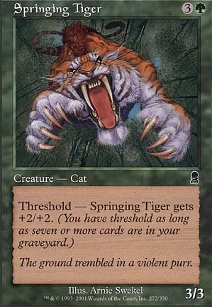 Tigre jaillissant