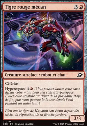Tigre rouge mécan