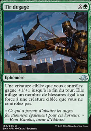 Tir dégagé