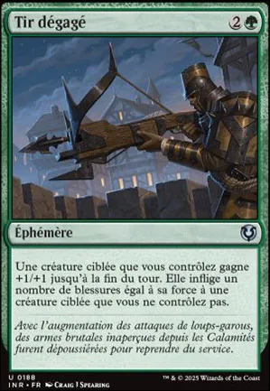 Tir dégagé