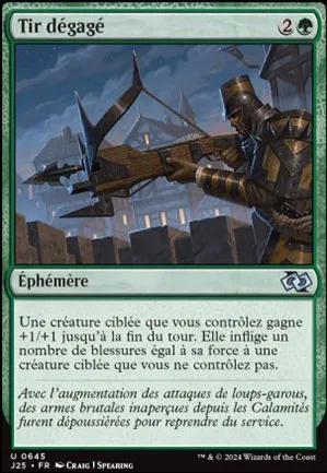 Tir dégagé