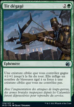 Tir dégagé