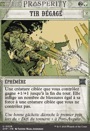 Tir dégagé