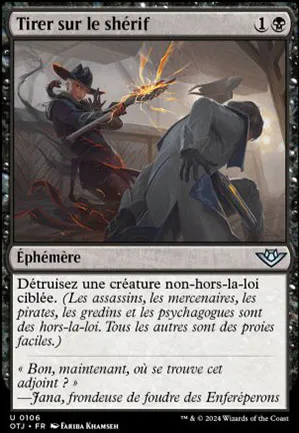 Tirer sur le shérif