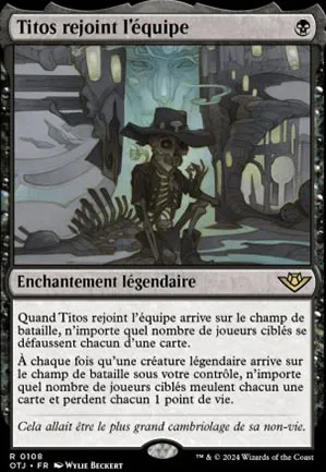 Titos rejoint l'équipe