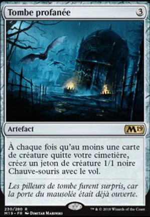 Tombe profanée