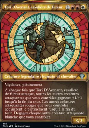 Tori D'Avenant, cavalière de fureur