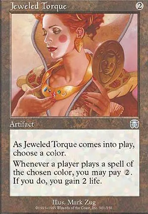 Torque orné de joyaux