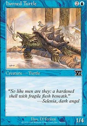 Tortue cornue