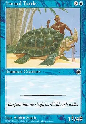 Tortue cornue