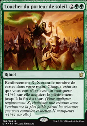 Toucher du porteur de soleil