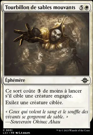 Tourbillon de sables mouvants