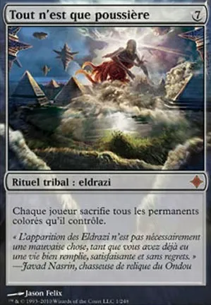 Tout n'est que poussière
