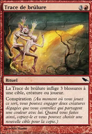 Trace de brûlure