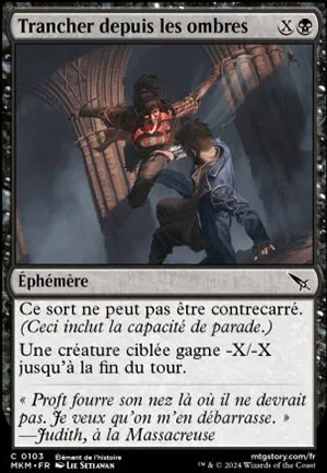 Trancher depuis les ombres