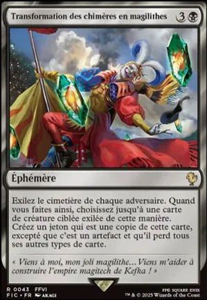 Transformation des chimères en magilithes
