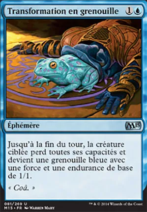 Transformation en grenouille