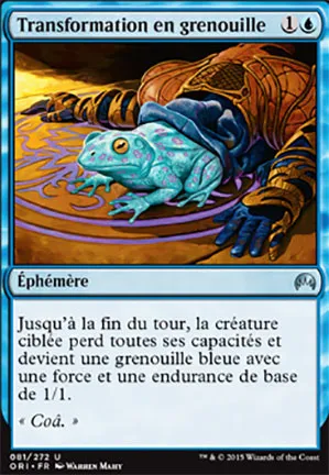 Transformation en grenouille