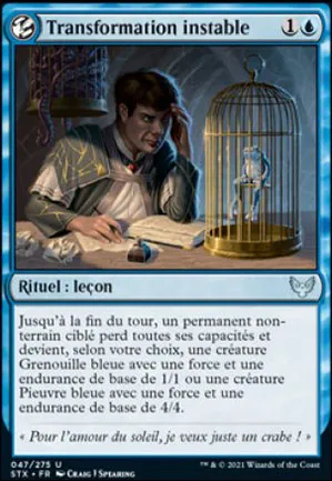 Transformation instable