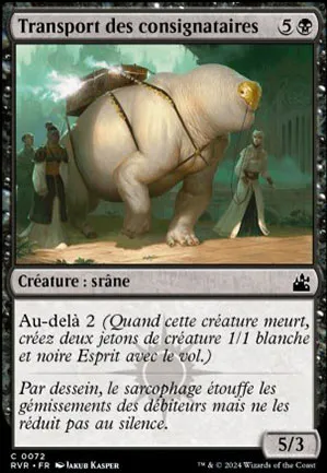 Transport des consignataires
