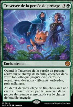 Traversée de la percée de présage