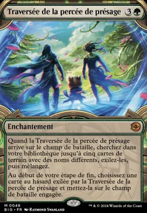 Traversée de la percée de présage