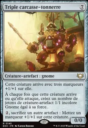 Triple carcasse-tonnerre