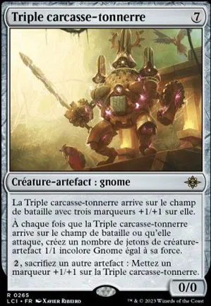 Triple carcasse-tonnerre