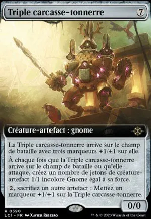 Triple carcasse-tonnerre