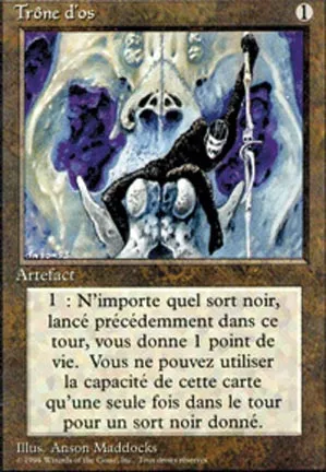 Trône d'os