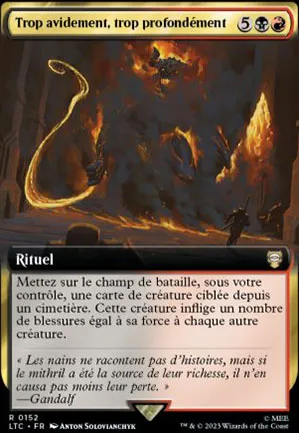 Trop avidement, trop profondément