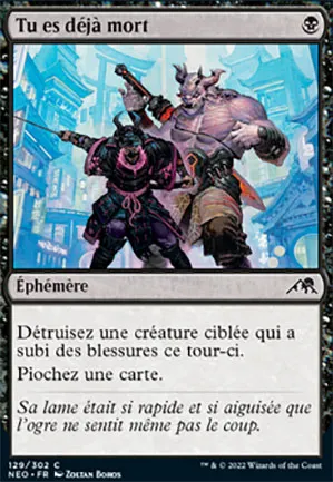 Tu es déjà mort