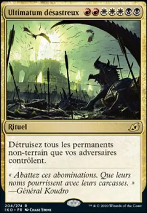 Ultimatum désastreux