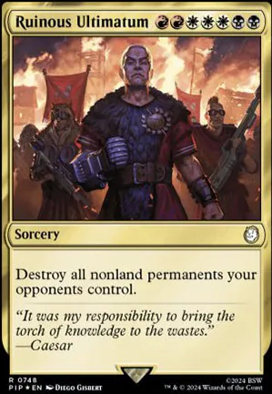 Ultimatum désastreux