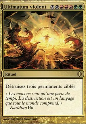 Ultimatum violent