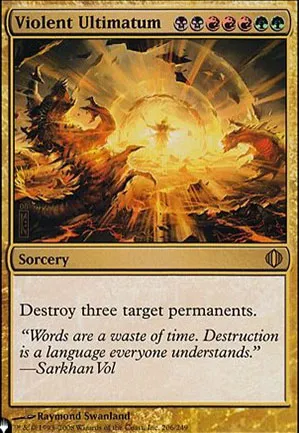 Ultimatum violent