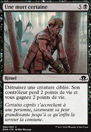 Une mort certaine