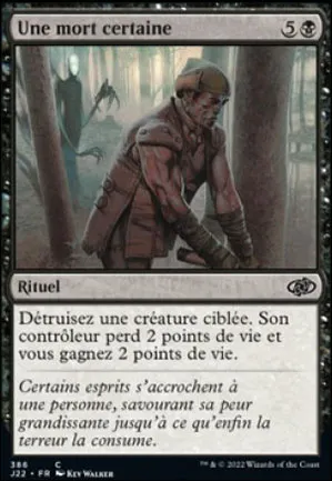 Une mort certaine