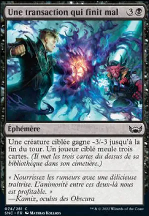 Une transaction qui finit mal