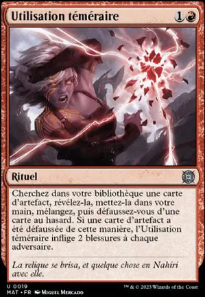 Utilisation teméraire