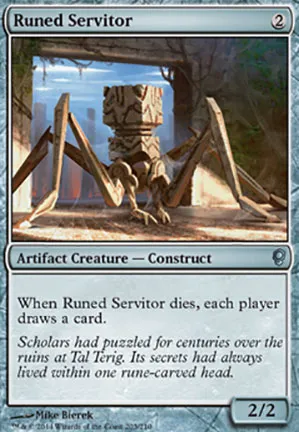 Valet serti de runes