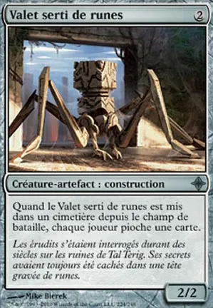 Valet serti de runes