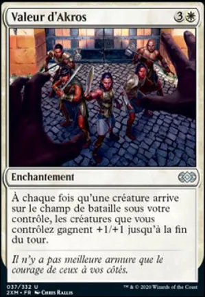 Valeur d'Akros