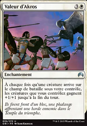 Valeur d'Akros