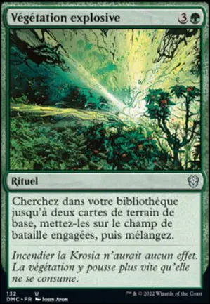 Végétation explosive