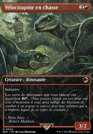 Velociraptor en chasse