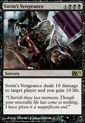 Vengeance selon Sorin