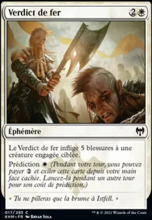 Verdict de fer