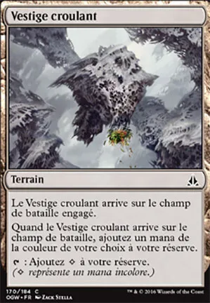 Vestige croulant