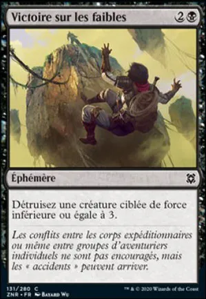 Victoire sur les faibles